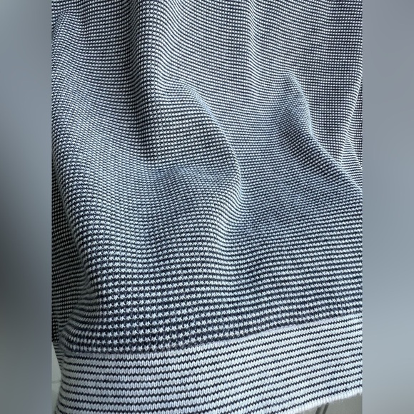 ZARA MAN Polo Shirt Size S Black White Microstripe 100% Cotton Summer Minimalist - Picture 5 of 8